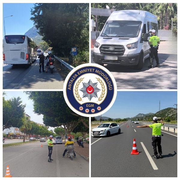 Antalya'da Trafik Denetimleri Gerçekleştirildi