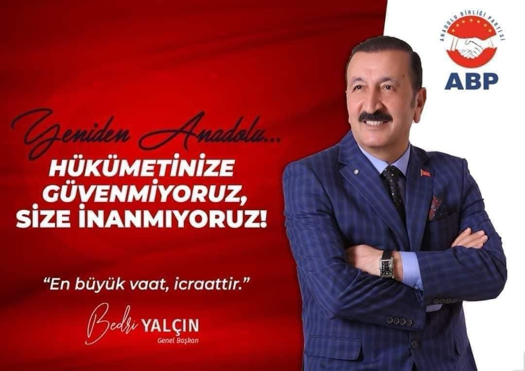 ABP Genel Başkanı Bedri Yalçın’dan Kamuoyuna Açıklama: “Toplumsal Huzur İçin Ortak Akıl ve Diyalog Şarttır”