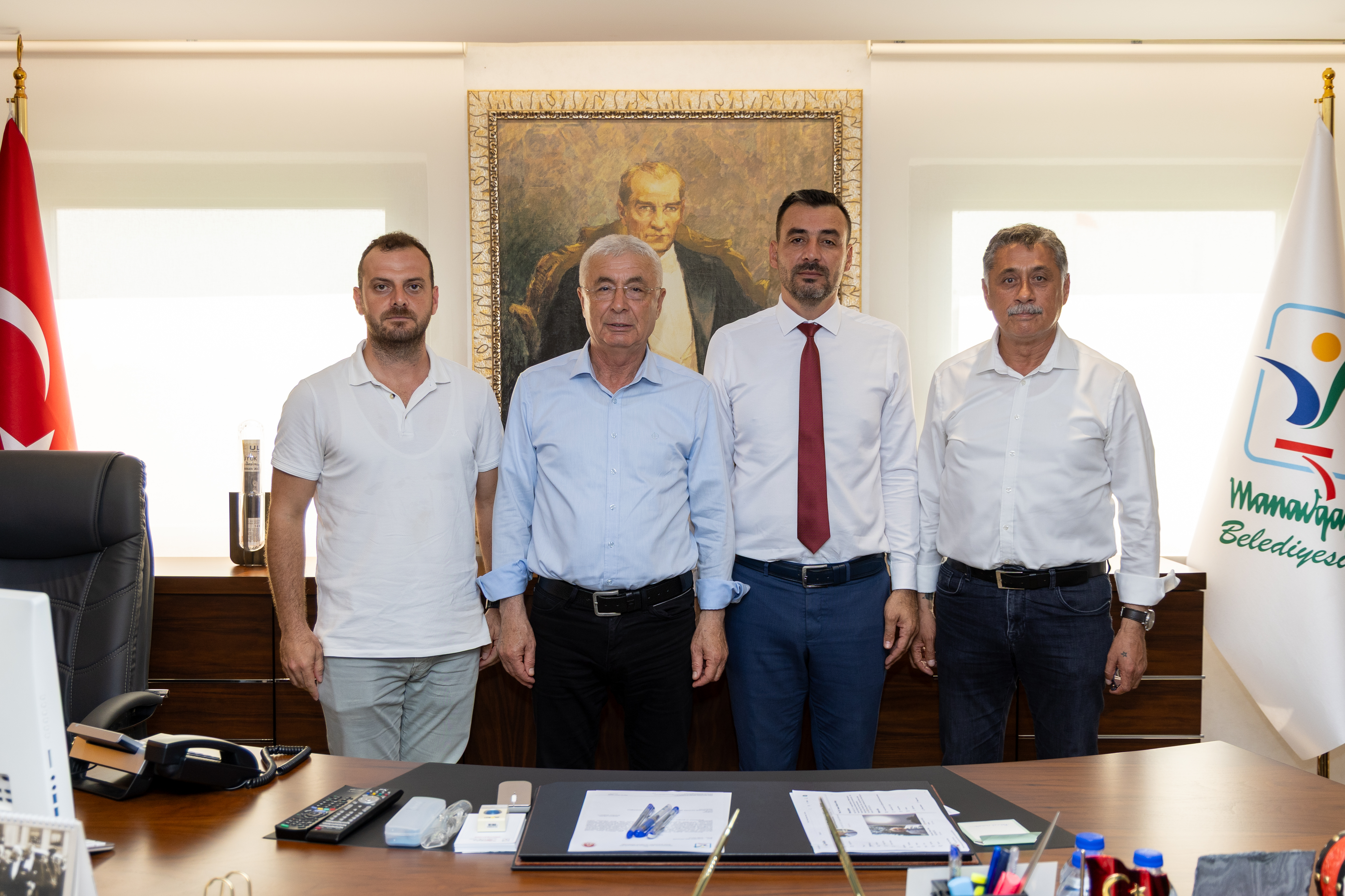 CHP HEYETİNDEN AV. MEHMET ÇİÇEK’E ZİYARET