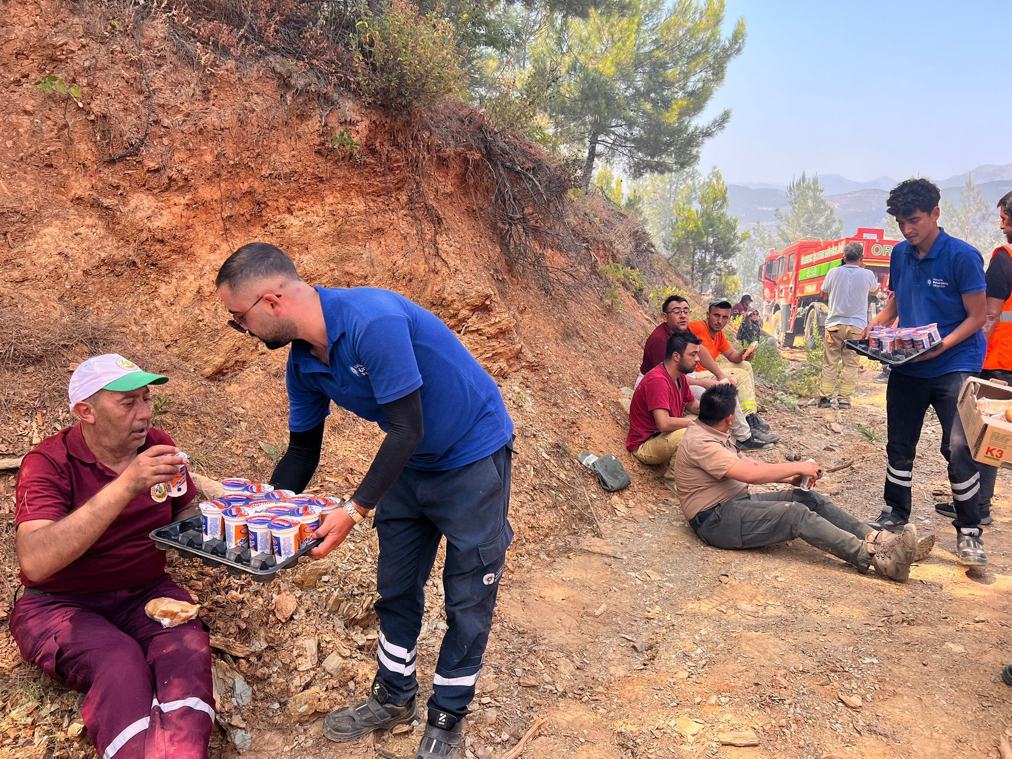 Gazipaşa yangını için Büyükşehir seferber oldu