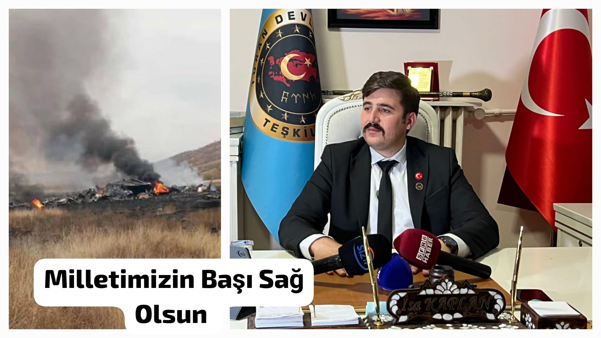 Turan Devletleri Teşkilatı Genel Başkanı İsa Kaplan: “Gürcistan’da düşen C-130 uçağımızda şehit olan kahramanlarımıza Allah’tan rahmet diliyorum”