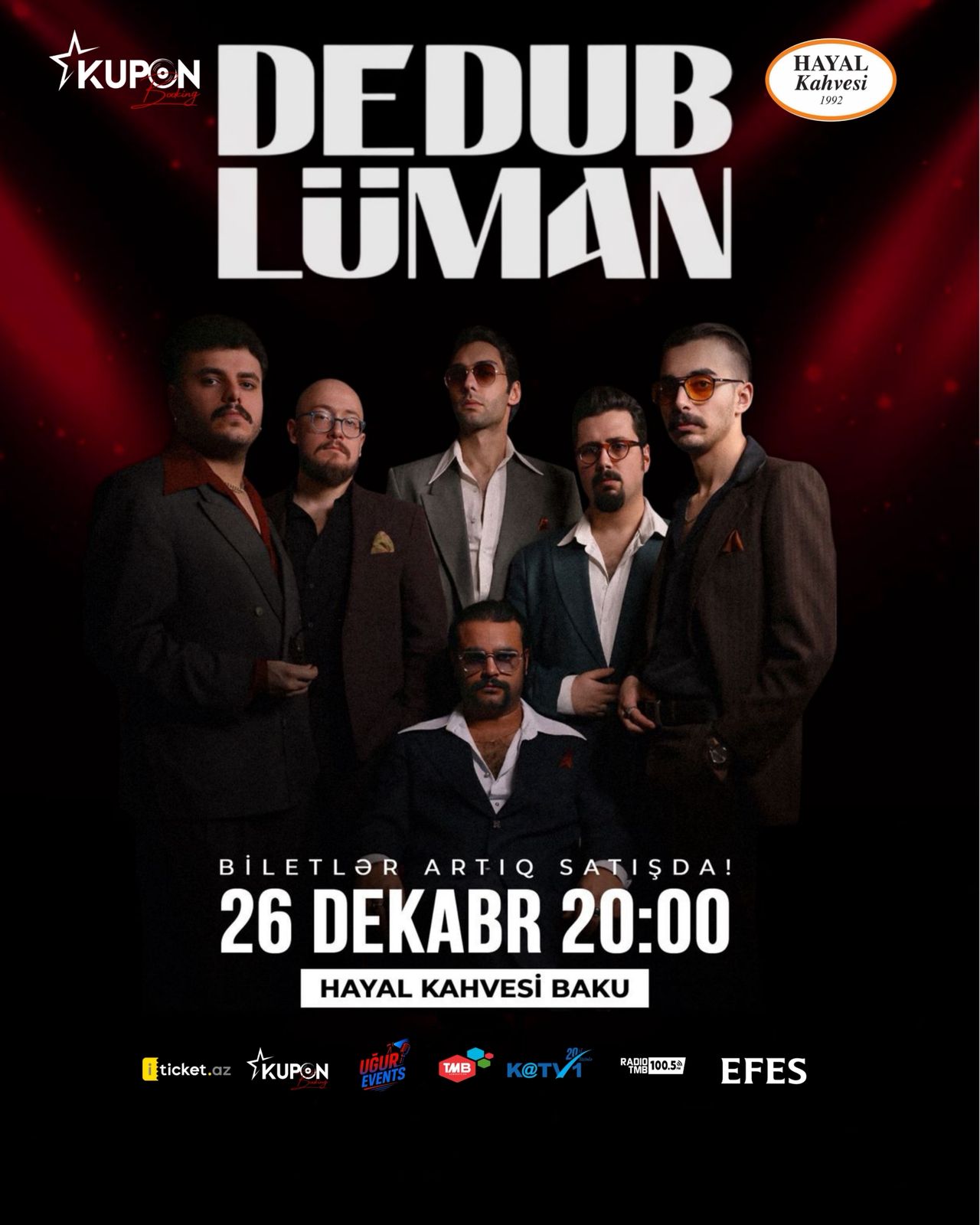 Kupon Booking, "Dedublüman"ı Bakü'ye getiriyor: Rock severler için unutulmaz bir gece!