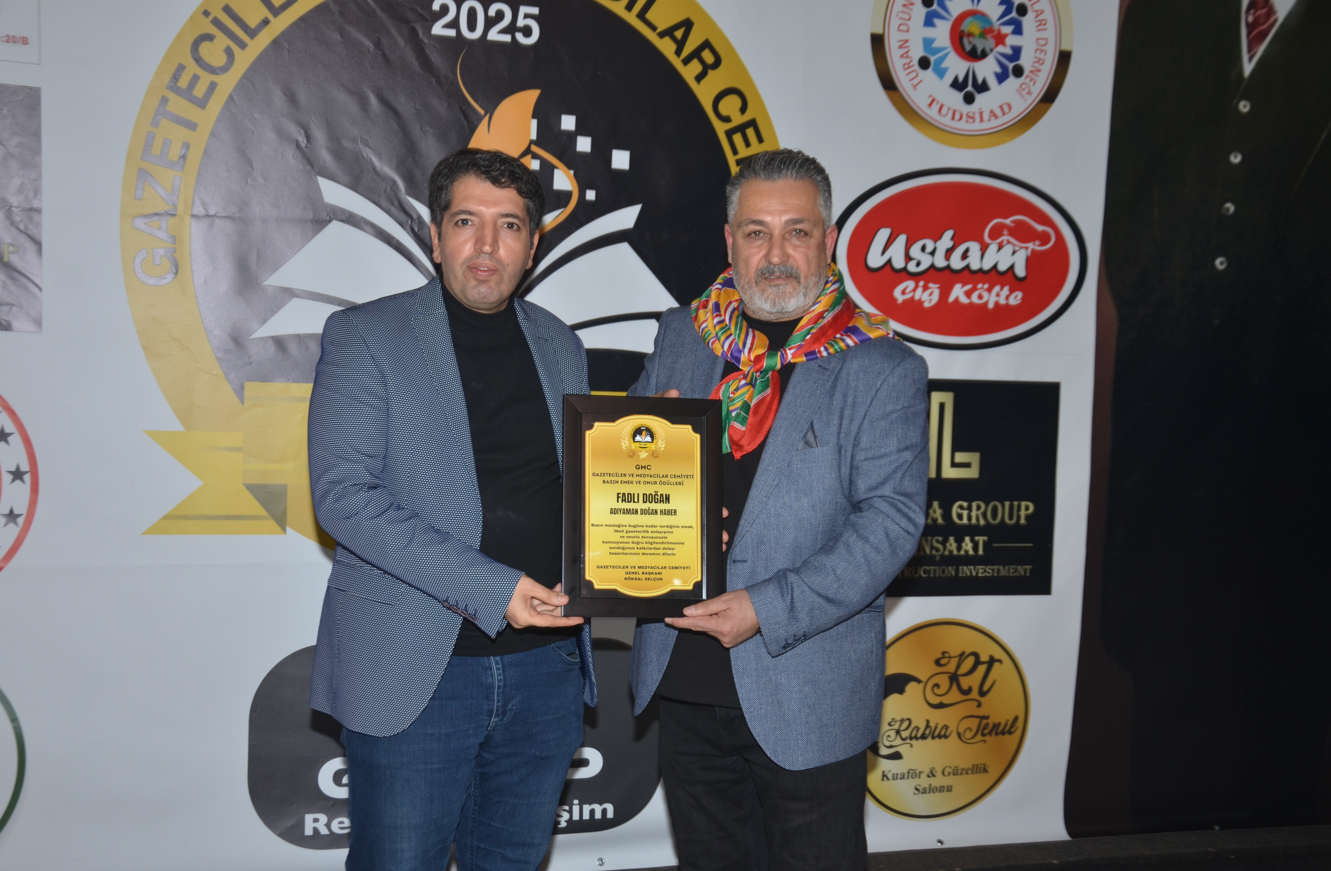 FADLI DOĞAN’A BASIN EMEK VE ONUR ÖDÜLÜ