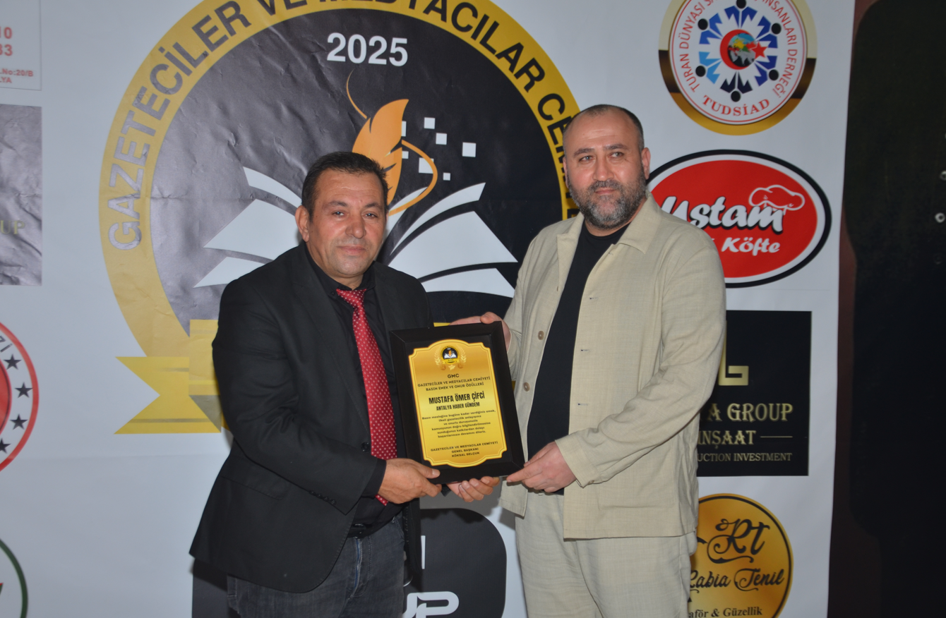 MUSTAFA ÖMER ÇİFCİ’YE BASIN EMEK VE ONUR ÖDÜLÜ