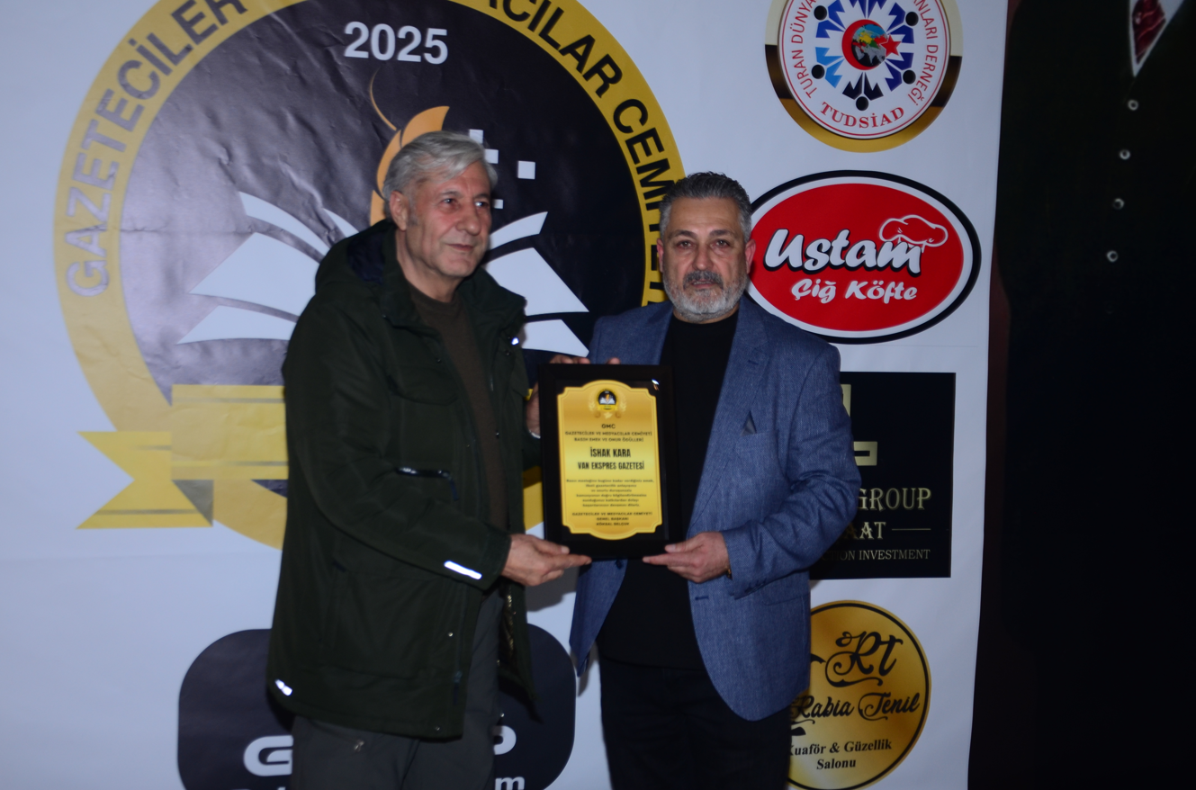 İSHAK KARA’YA BASIN EMEK VE ONUR ÖDÜLÜ