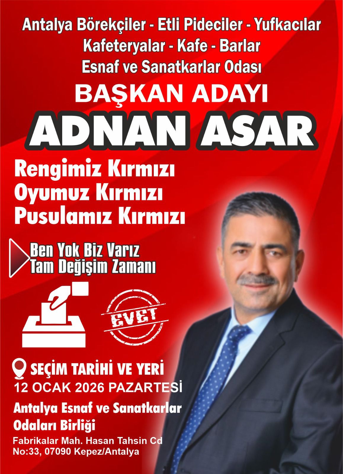 ANTALYA ESNAFI KIRMIZIYLA DEĞİŞİME GİDİYOR