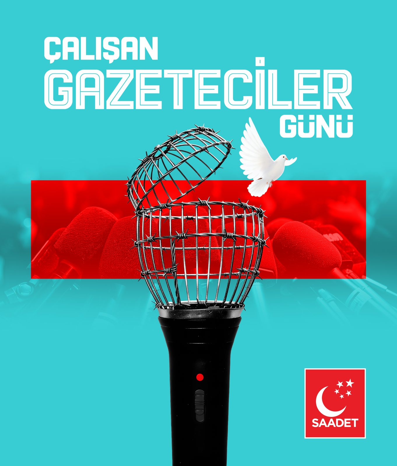 Saadet Partisi Terme İlçe Başkanlığı: “Gerçeği aktarmak için çalışan basın emekçilerinin yanındayız”