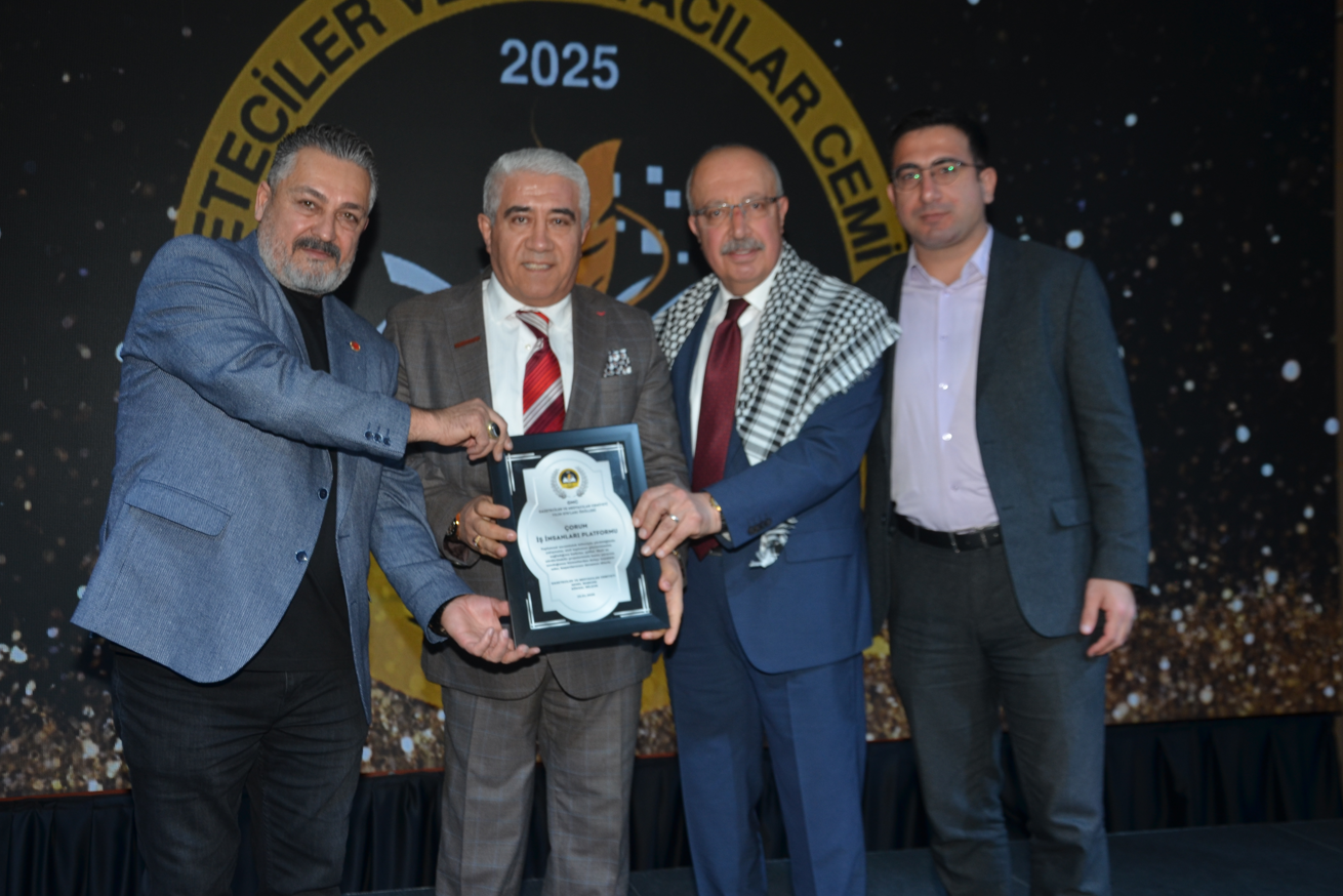 Çorum İş İnsanları Platformu Antalya’da Ödüllendirildi