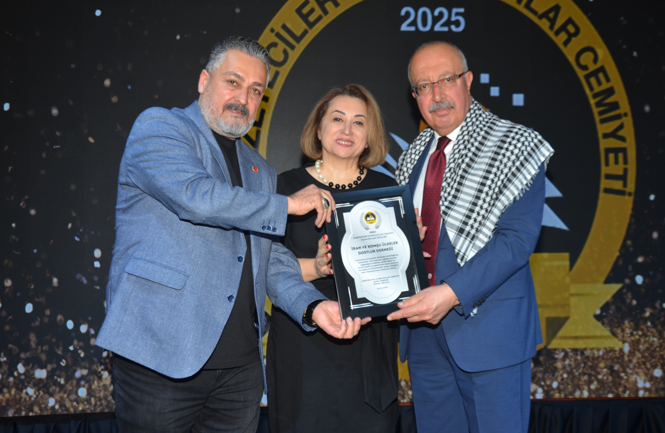 İran ve Komşu Ülkeler Dostluk Derneği Uluslararası Dayanışma Çalışmalarıyla Ödül Aldı