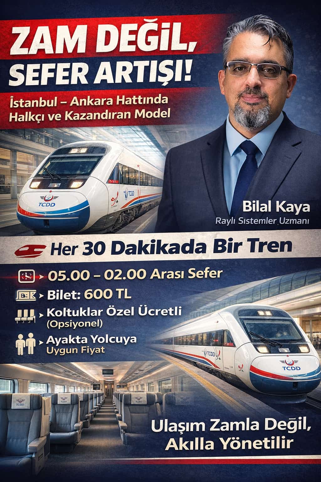 İstanbul–Ankara Hattında Zam Tartışması: Çözüm Fiyat Artışı Değil, Sefer Artışı
