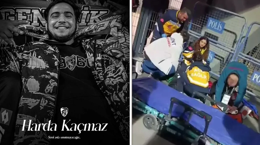 Kupa maçında acı kayıp: Tribünden düşen genç taraftar hayatını kaybetti