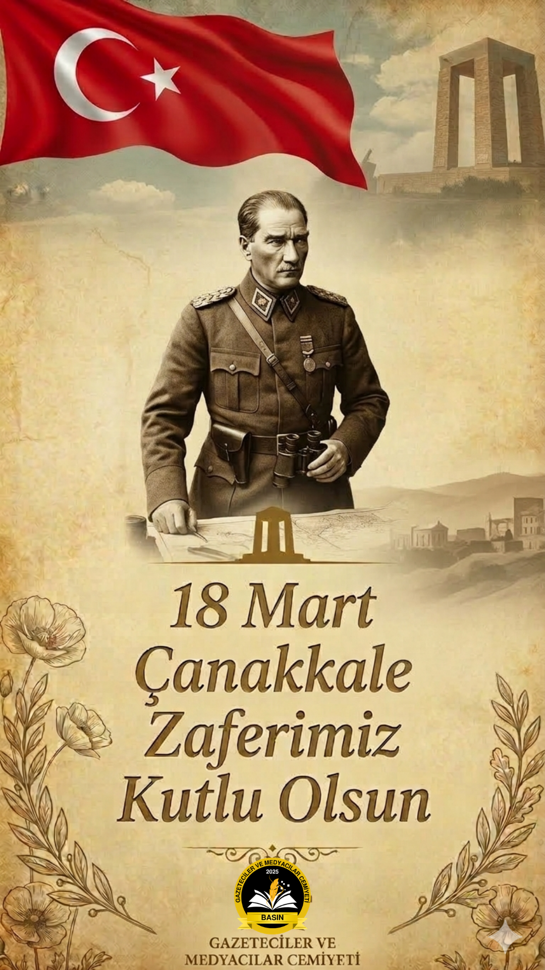 Gazeteciler ve Medyacılar Cemiyeti’nden 18 Mart Çanakkale Zaferi Mesajı