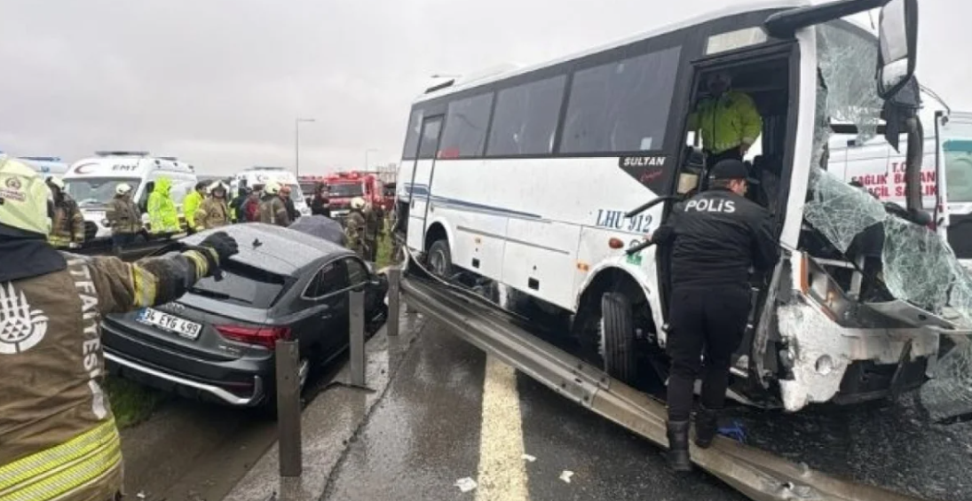 Başakşehir’deki kazada kalbi duran polis hayata döndürüldü