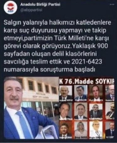 Anadolu Birliği Partisi Genel Başkanı Bedri Yalçın’dan Sağlık Politikaları ve Kamu Yönetimine İlişkin Açıklama