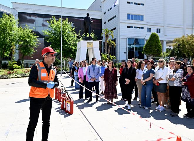Muratpaşa’da yangın tatbikatı
