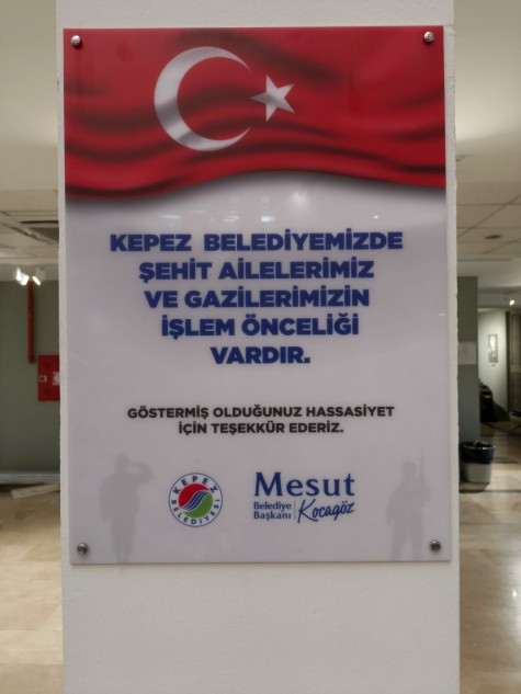 Kepez'de şehit ve gazi yakınlarına öncelik