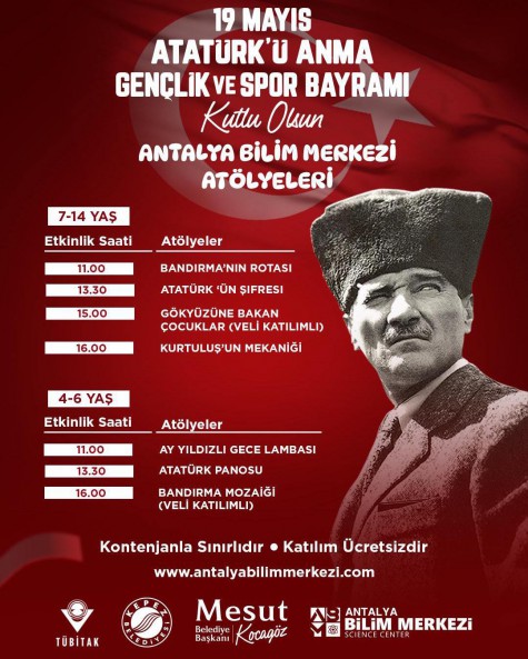 Kepez’de 19 Mayıs coşkusu tarih ve bilimle buluşuyor
