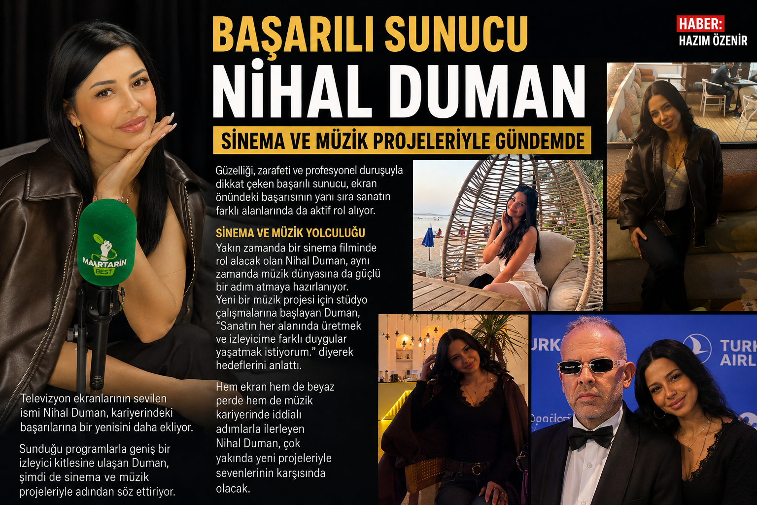 Başarılı Sunucu Nihal Duman Sinema ve Müzik Projeleriyle Gündemde