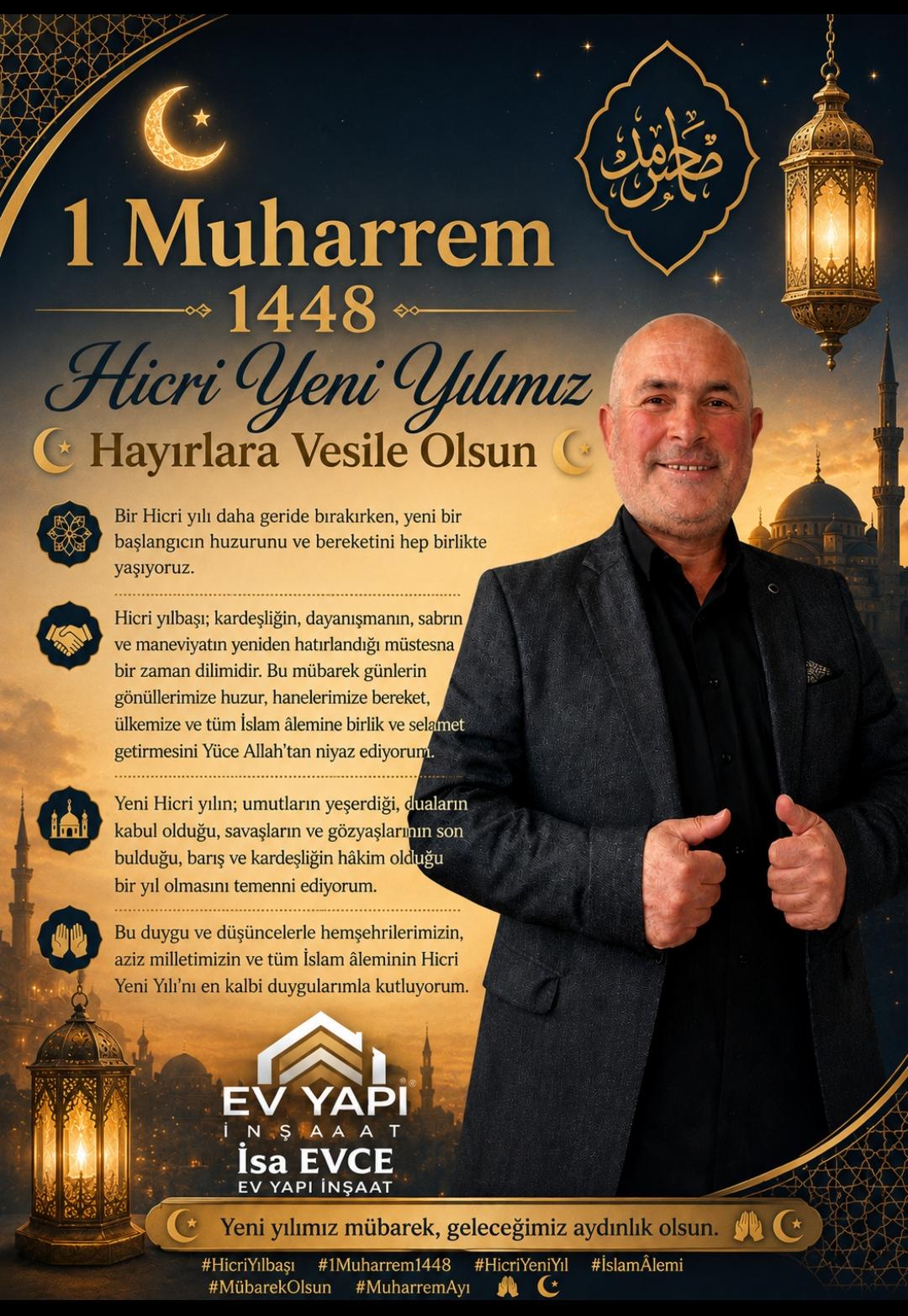 İsa Evce “Hicri Yeni Yılımız Mübarek Olsun