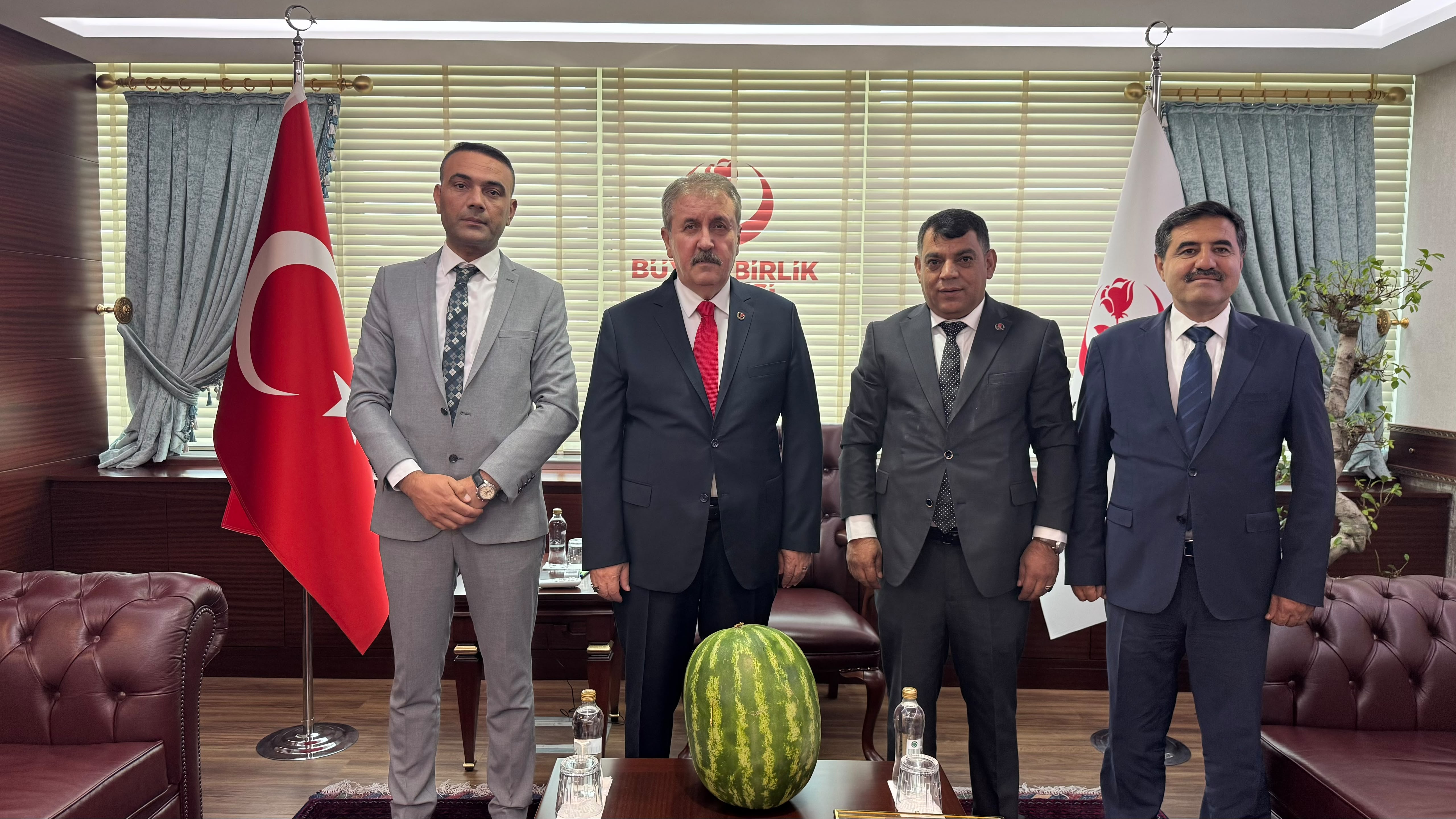 BBP Diyarbakır İl Başkanı Mehmet Çiçek’ten Mustafa Destici’ye Diyarbakır karpuzlu ziyaret
