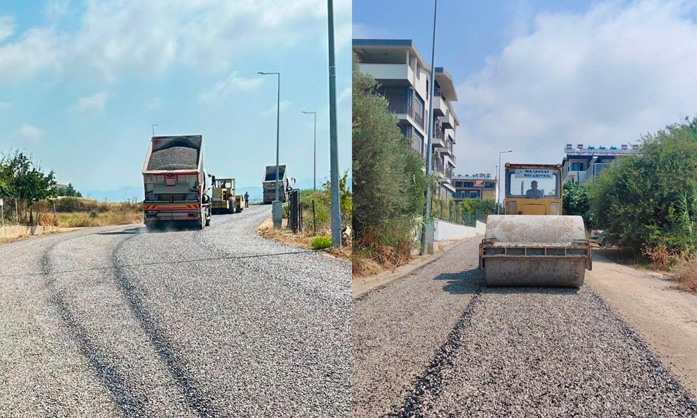 MANAVGAT BELEDİYESİ KIZILOT’TA ULAŞIM KONFORUNU ARTIRIYOR