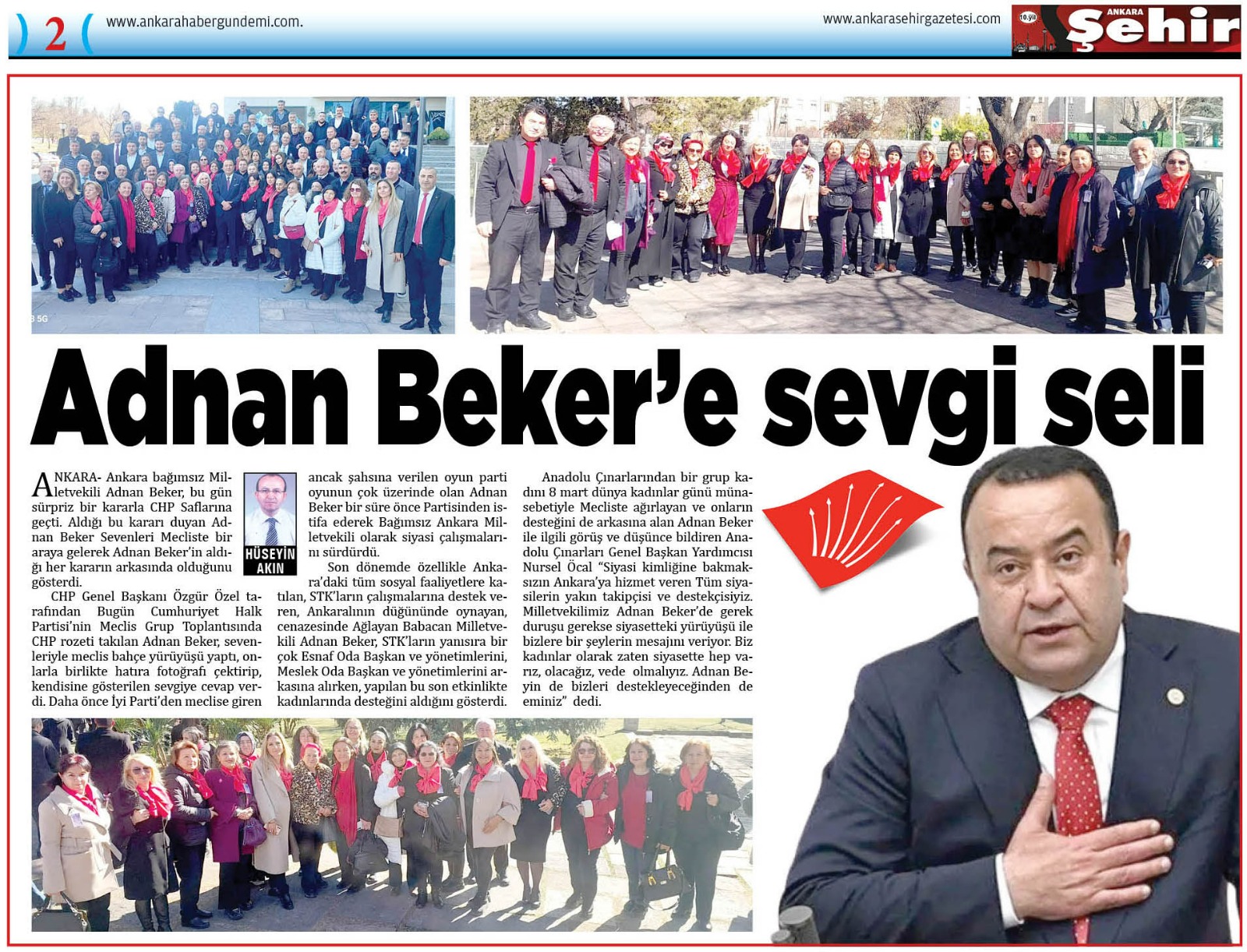 Adnan Beker’e sevgi seli