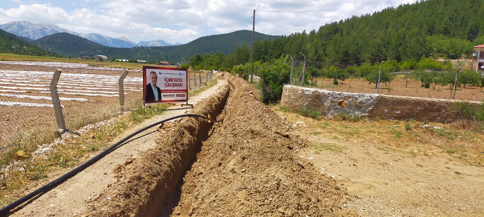 Akseki Cevizli'de yeni hat çekildi sorun çözüldü