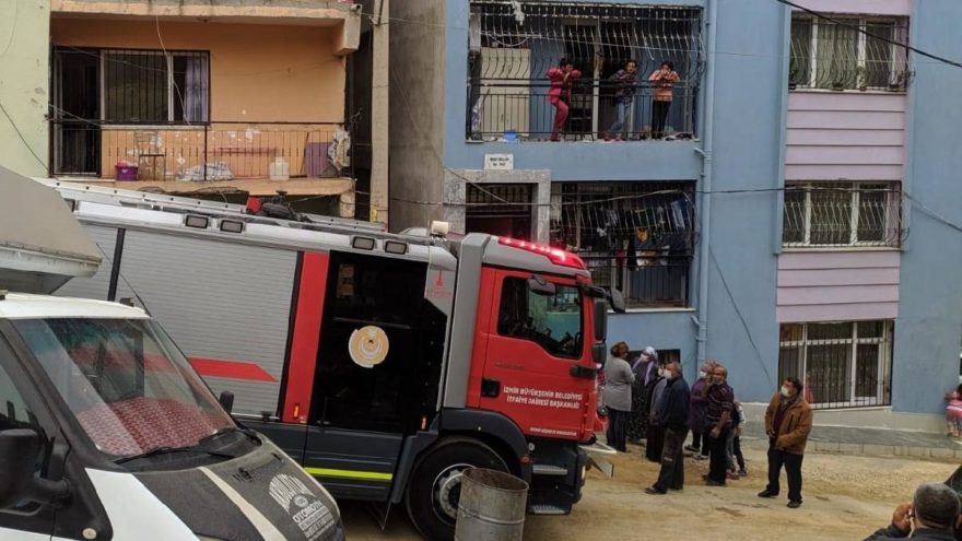 Alevlerden kaçmak için balkondan atladı