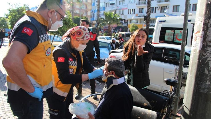 Antalya’da 4 araçlı zincirleme trafik kazasında bir kişi hafif yaralandı