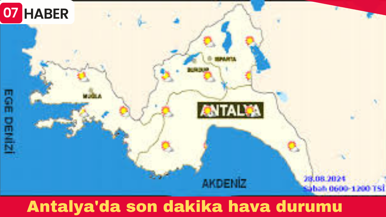 Antalya'da son dakika hava durumu