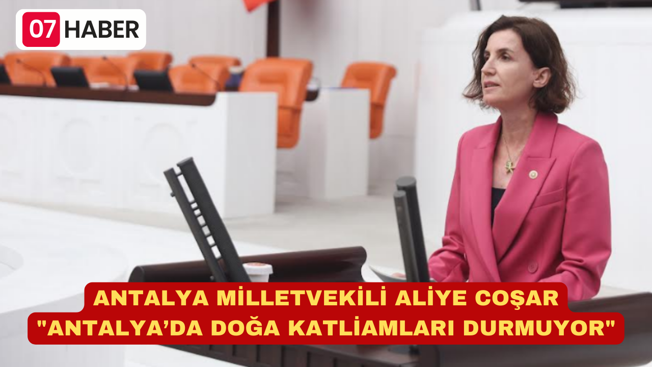 ANTALYA MİLLETVEKİLİ ALİYE COŞAR "ANTALYA’DA DOĞA KATLİAMLARI DURMUYOR"