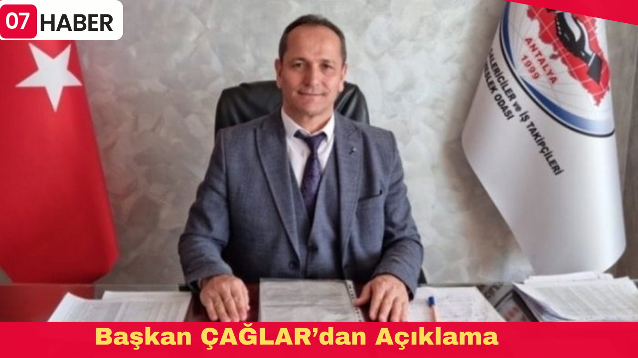 Başkan ÇAĞLAR’dan Açıklama