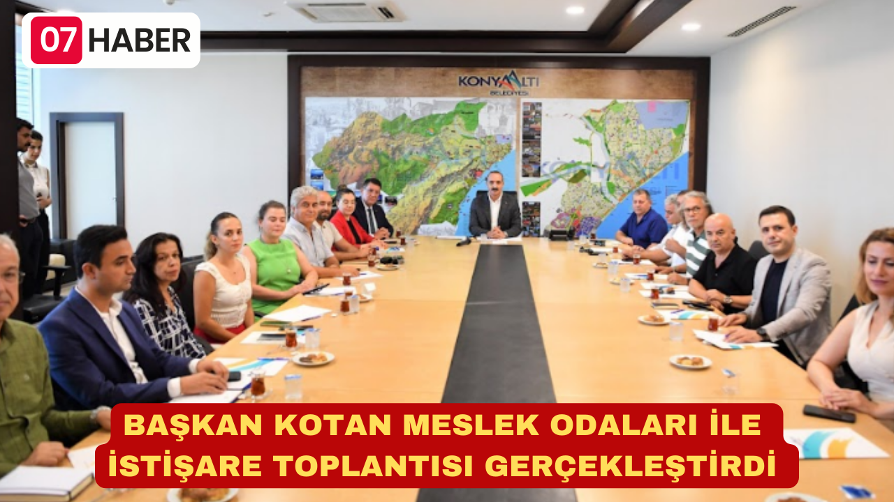 BAŞKAN KOTAN MESLEK ODALARI İLE İSTİŞARE TOPLANTISI GERÇEKLEŞTİRDİ