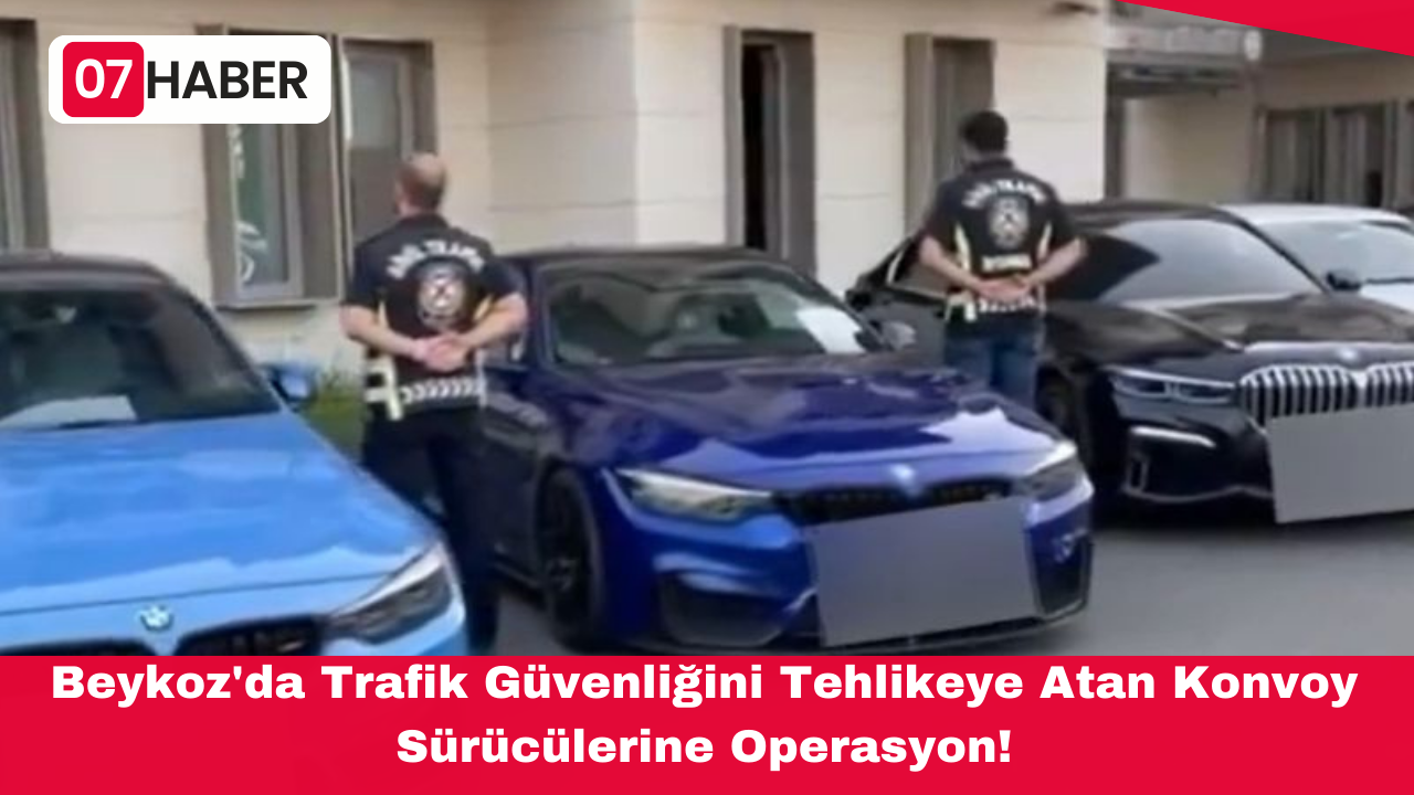 Beykoz'da Trafik Güvenliğini Tehlikeye Atan Konvoy Sürücülerine Operasyon!