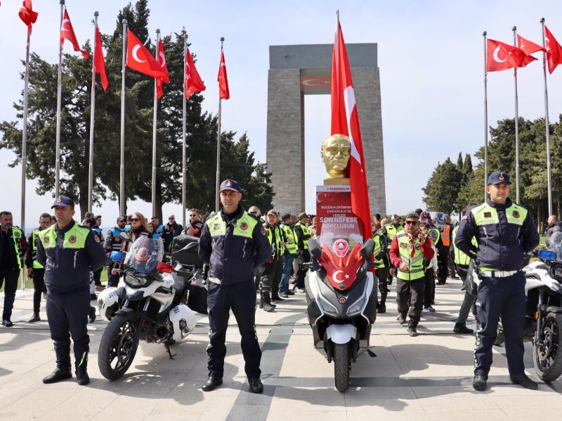 Çanakkale’de Şehitlere Saygı Sürüşü: Jandarma ve Emniyetten Güvenli Sürüş Vurgusu