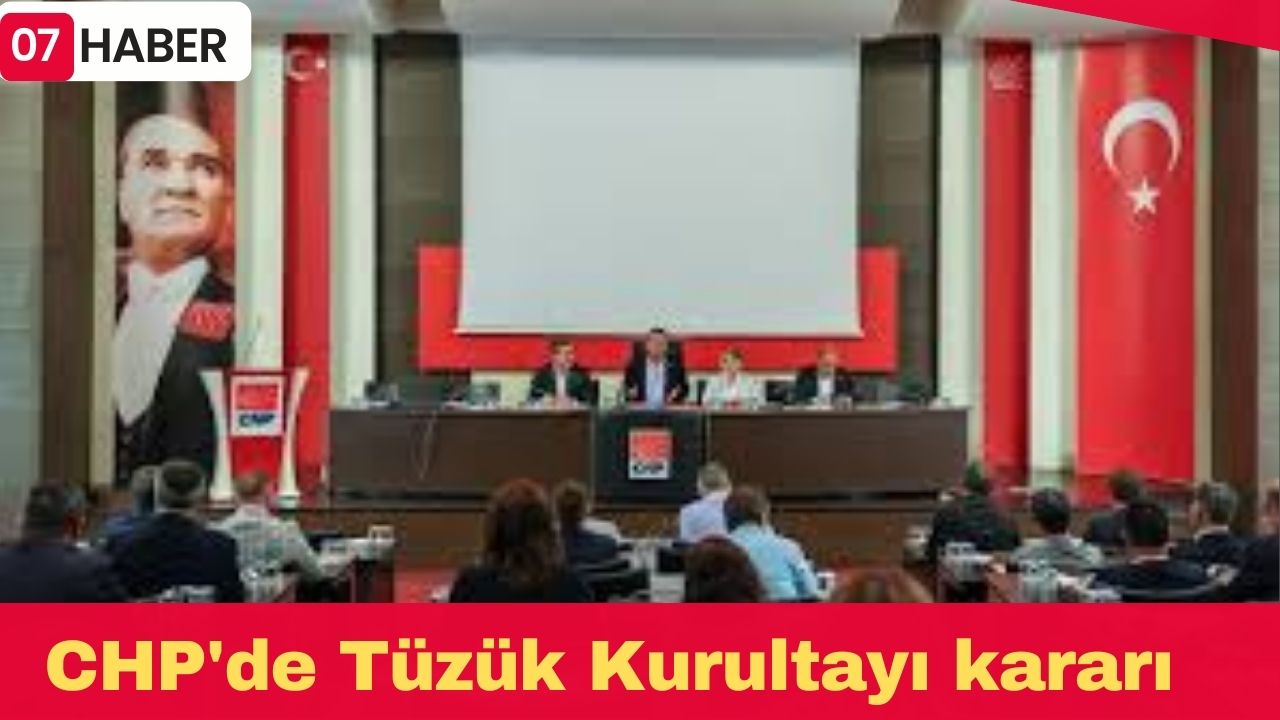 CHP'de Tüzük Kurultayı kararı