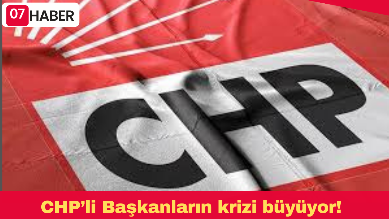 CHP’li Başkanların krizi büyüyor!