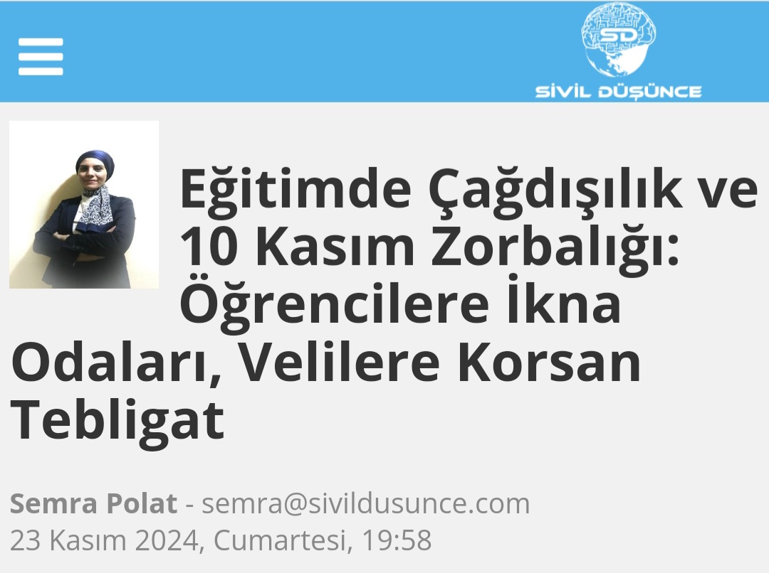 Eğitimde Çağdışılık ve 10 Kasım Zorbalığı: Öğrencilere İkna Odaları, Velilere Korsan Tebligat