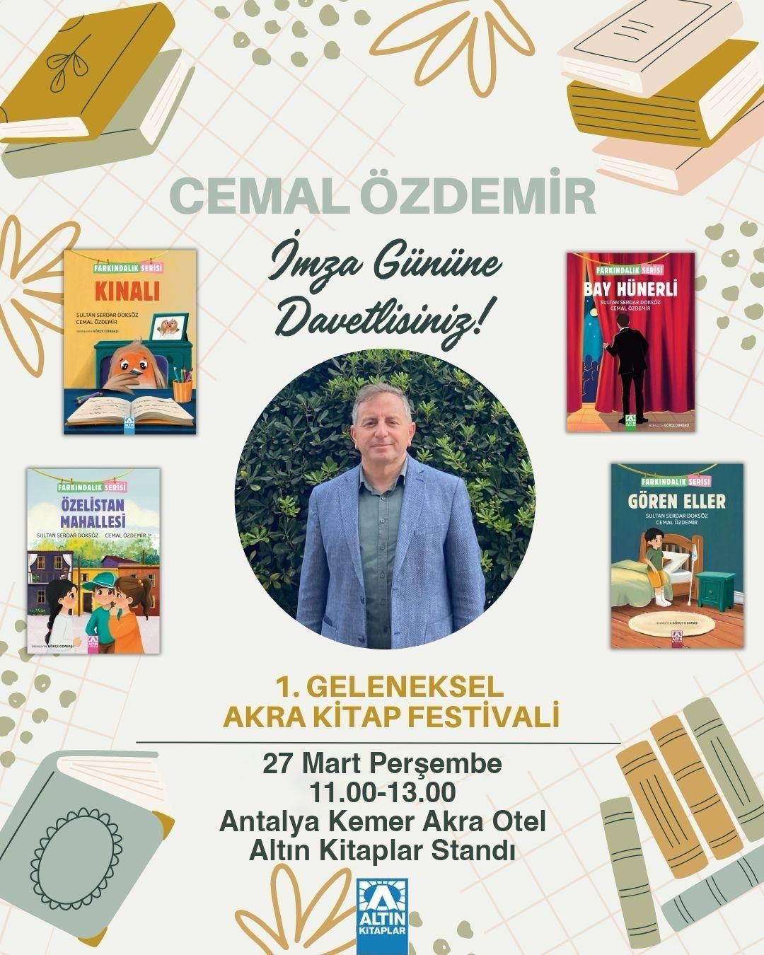 FARKINDALIK SERİSİ KİTAPLARİ ANTALYA KEMER AKRA KİTAP FESTİVALİNDE OKUYUCULARİYLA BULUŞUYOR