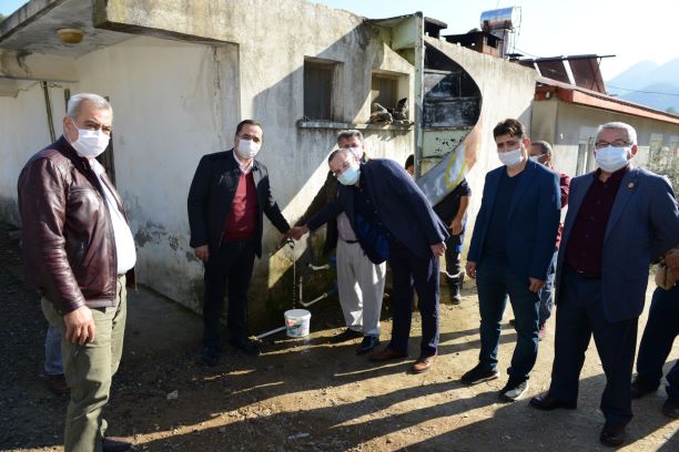  Gazipaşa'da suya hasret iki mahallede büyük sevinç   Dev proje tamamlandı