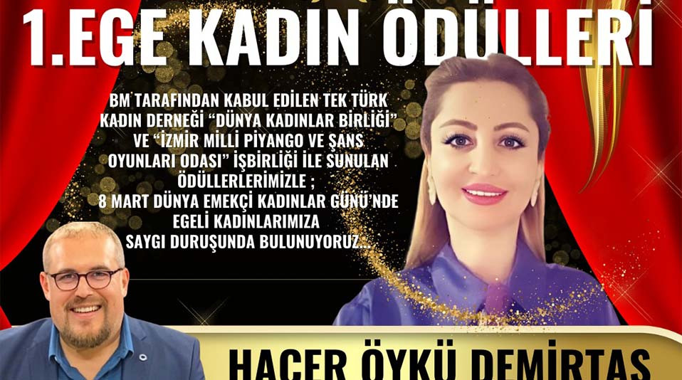 Hacer Öykü Demirtaş'a 8 Mart Dünya Kadınlar Günü'nde Uluslararası Kadın Derneği Ödülü