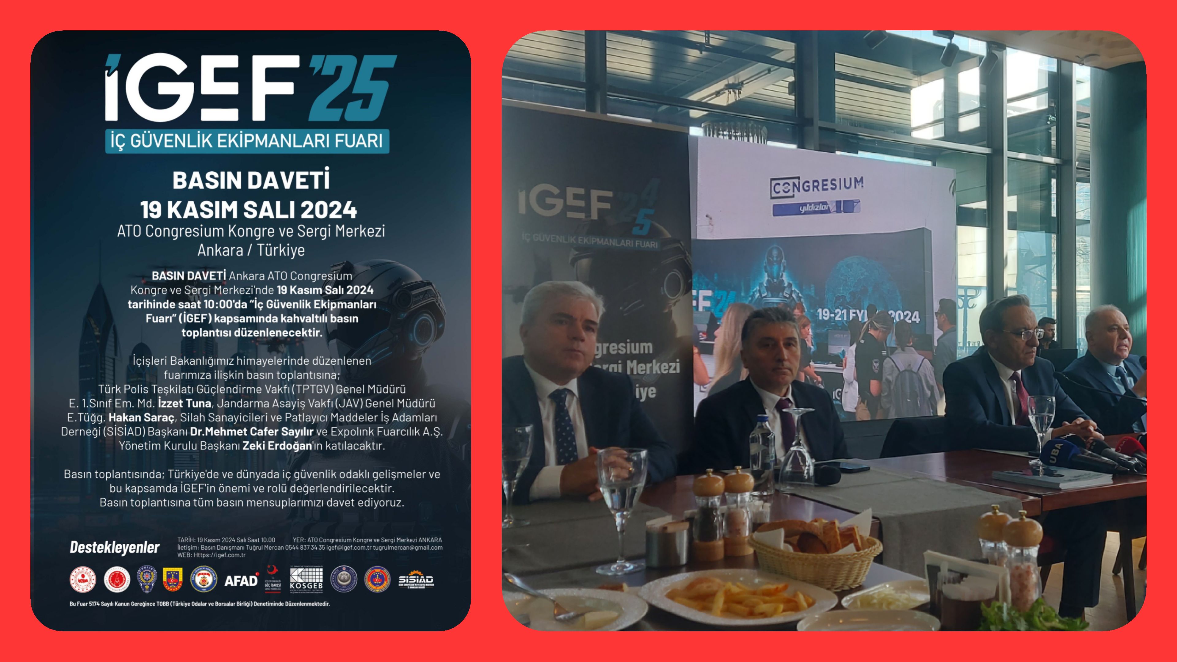 İGEF25: İç Güvenlik Ekipmanları Fuarı Basın Toplantısı Gerçekleşti