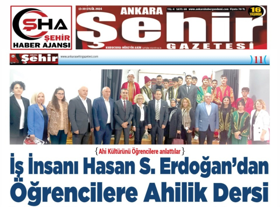 İş İnsanı Hasan S. Erdoğan’dan Öğrencilere Ahilik Dersi