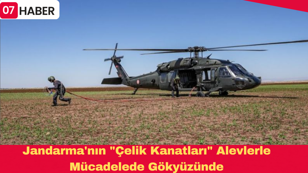 Jandarma'nın "Çelik Kanatları" Alevlerle Mücadelede Gökyüzünde