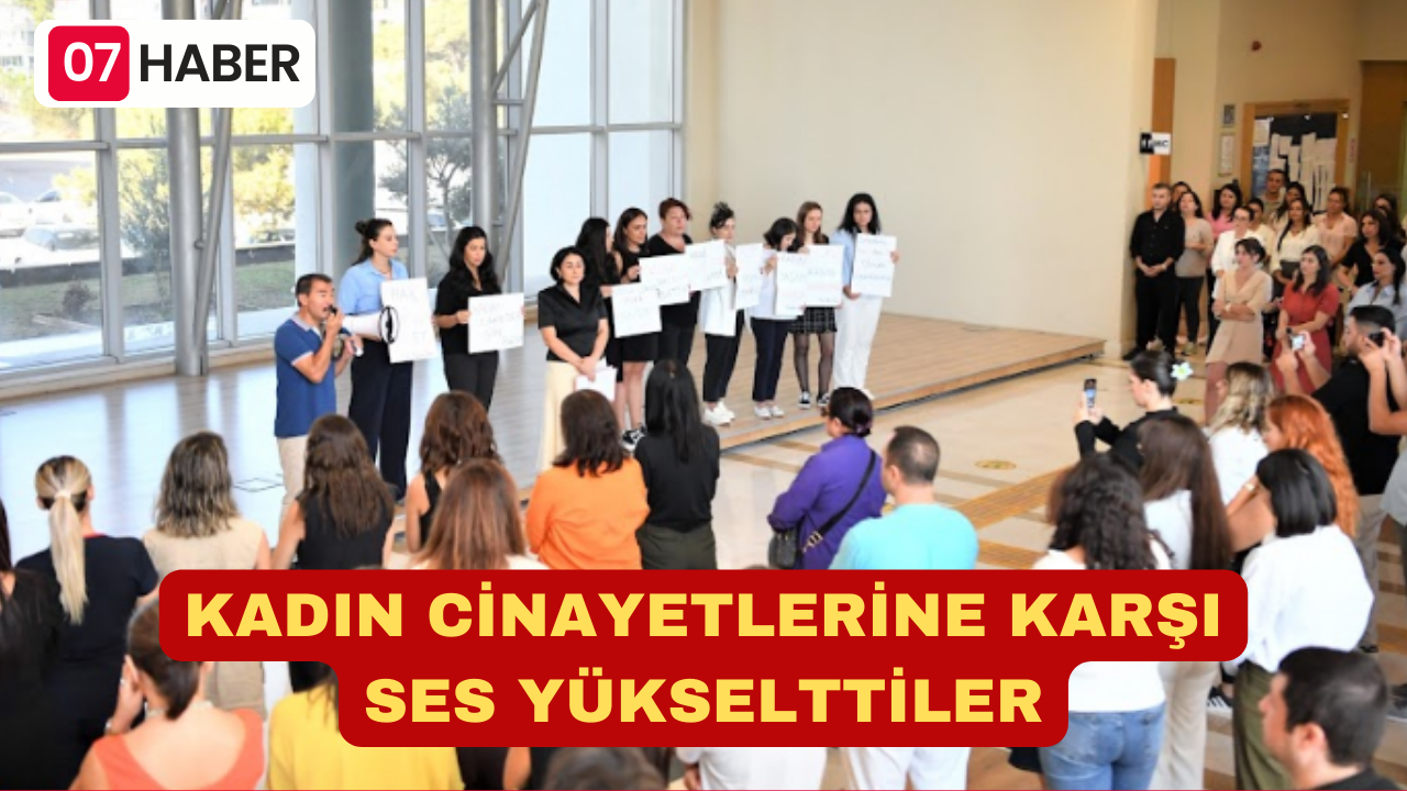 KADIN CİNAYETLERİNE KARŞI SES YÜKSELTTİLER