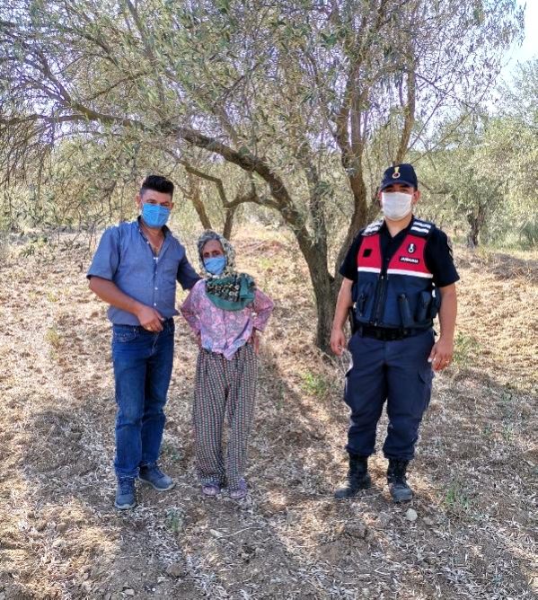 Kaybolan yaşlı kadın dronla bulundu!