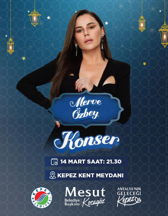 Kepez’de Merve Özbey konseri