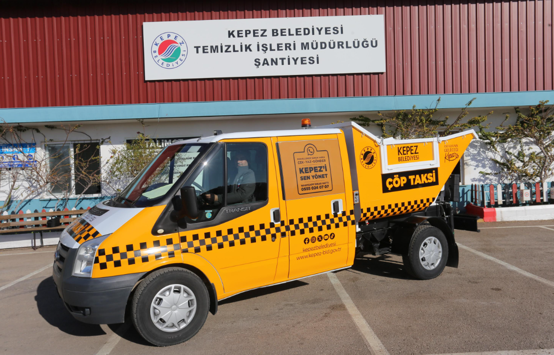 KEPEZ’DEN ‘ÇÖP TAKSİ’ HİZMETİ