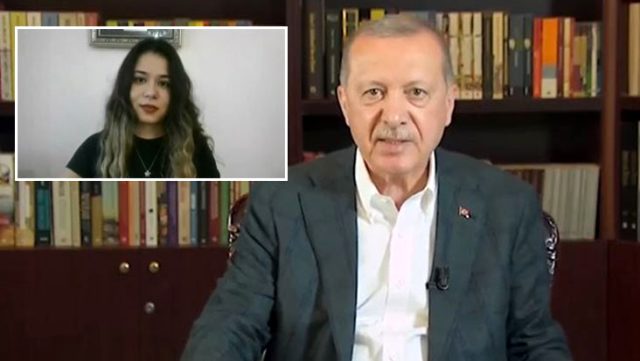 Kız öğrenci canlı yayında Erdoğan'a: ''YKS neden ertelenmedi?'' sorusunu sordu