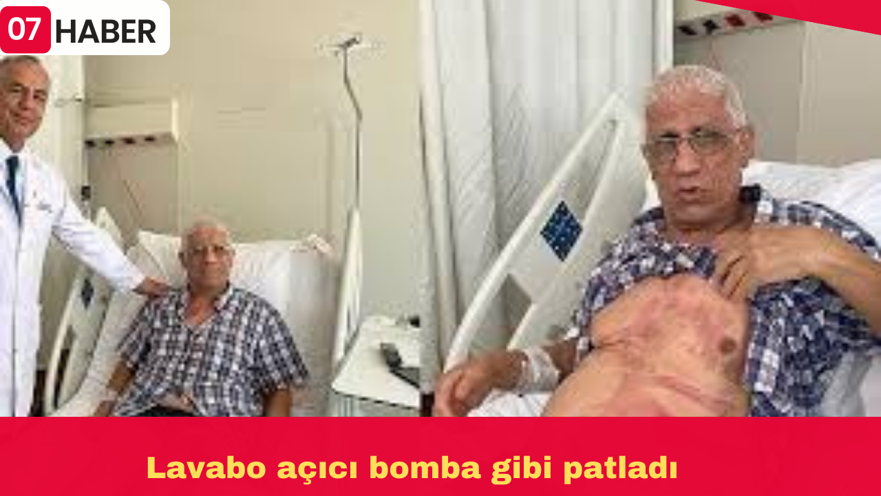 Lavabo açıcı bomba gibi patladı